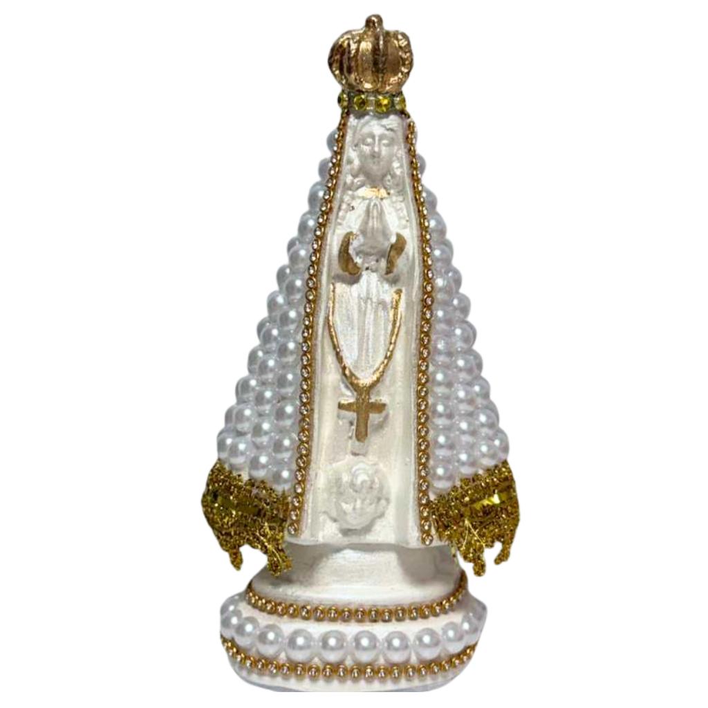 N. Sra Aparecida Branca - 15cm
