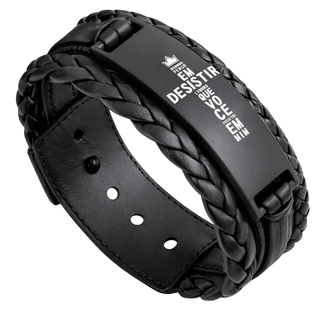 Pulseira Jesus Cruz Deus Religioso Fé Ajustável