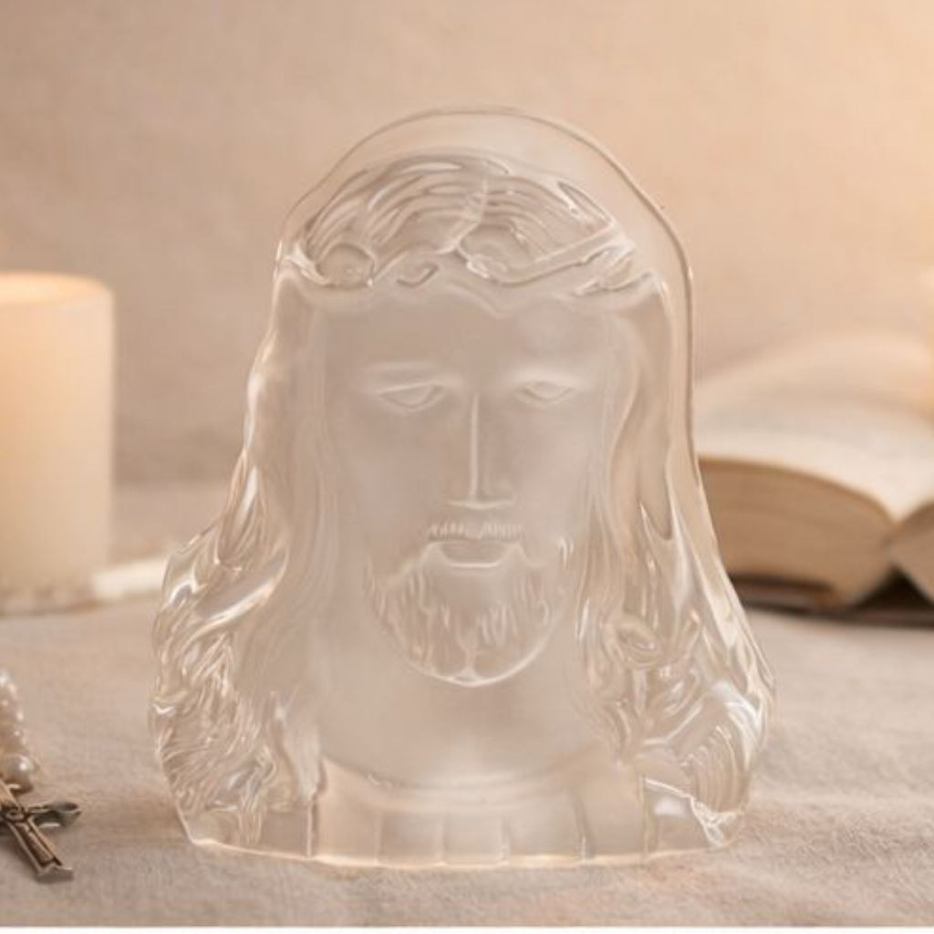 Rostro de Cristo en Cristal