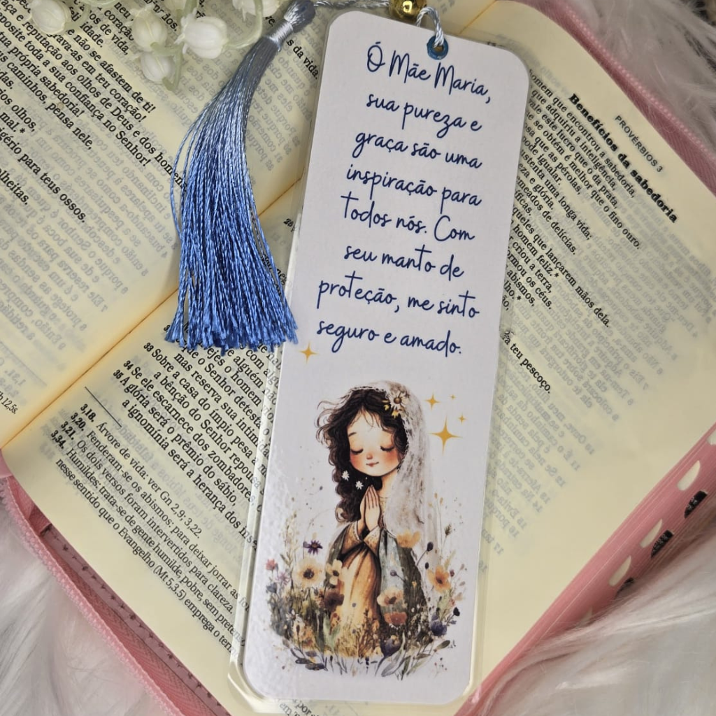 Marca-páginas Oração a Maria