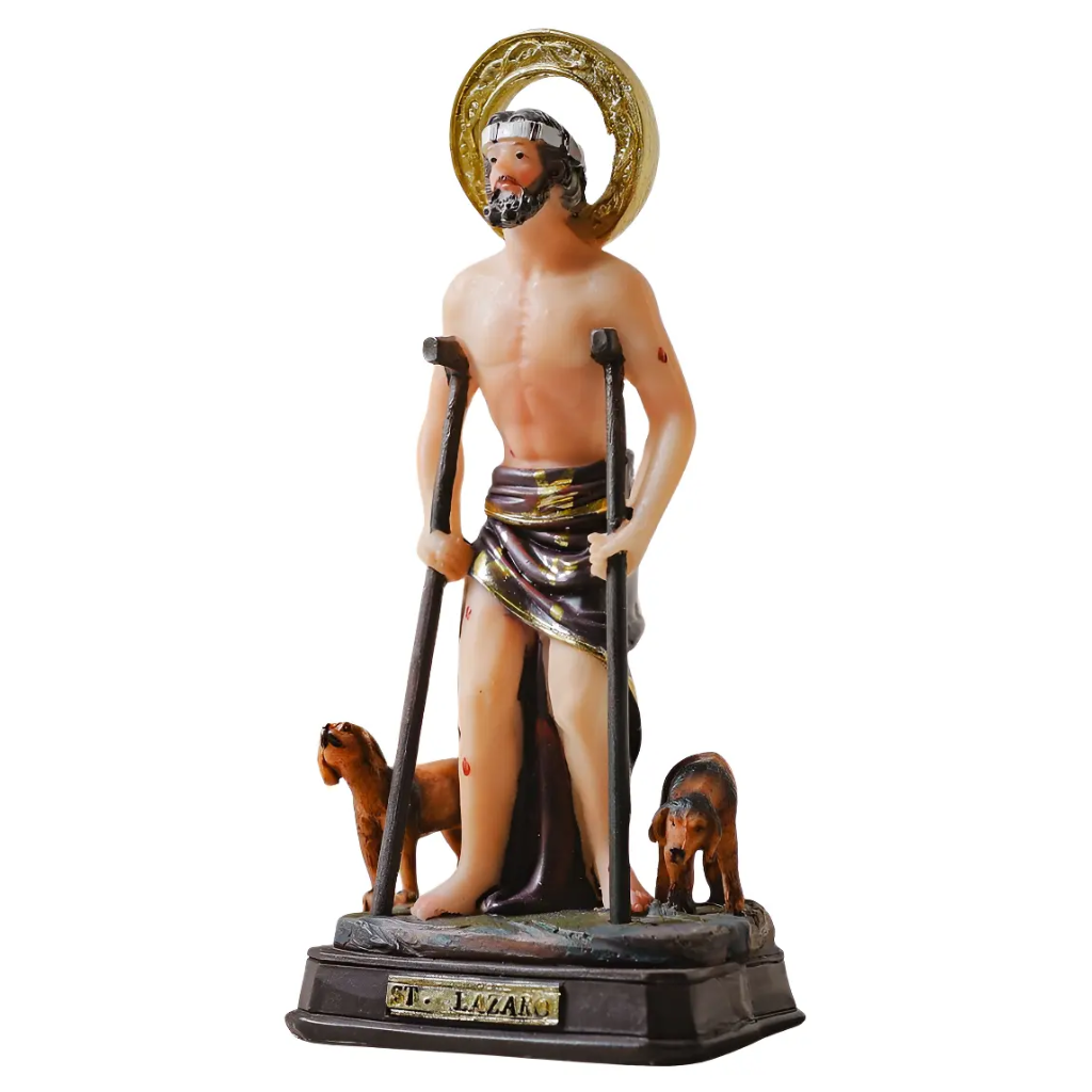 Saint Lazarus Figurine 15cm Resin