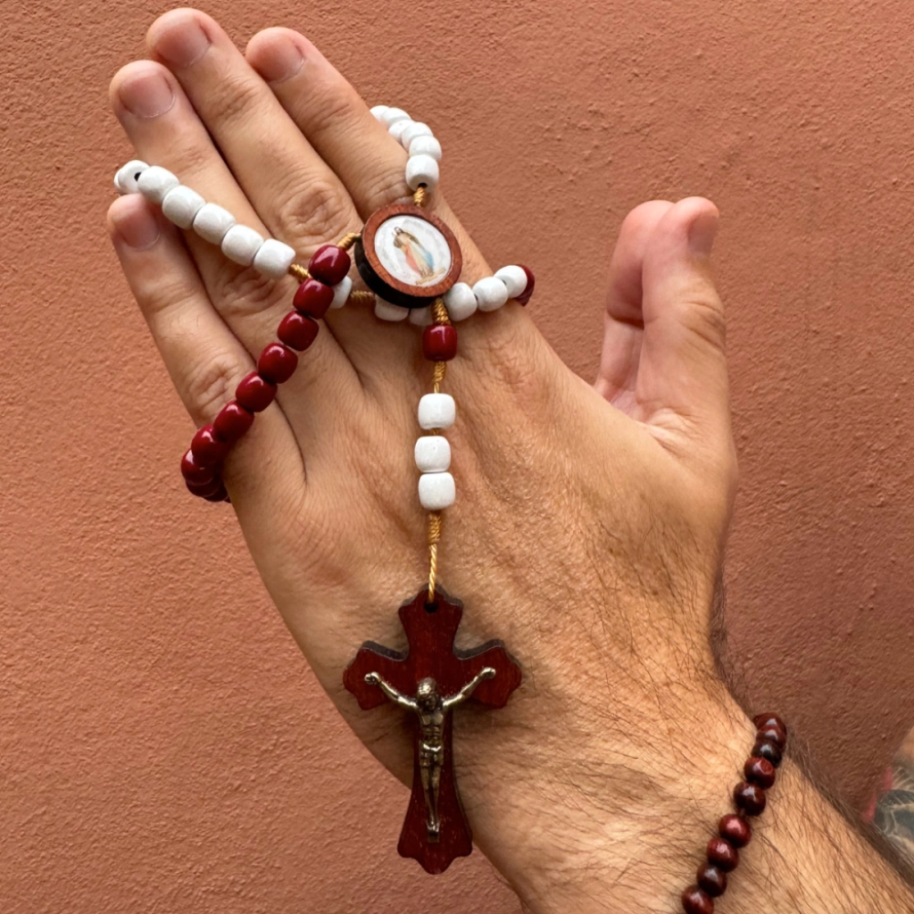Divine Mercy Rosary - Wood