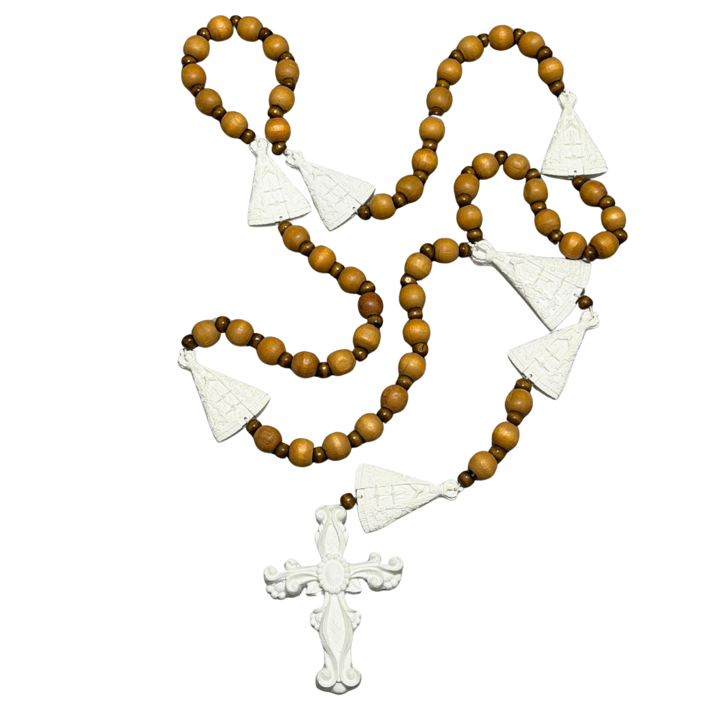 Our Lady of Aparecida Wooden Table Rosary