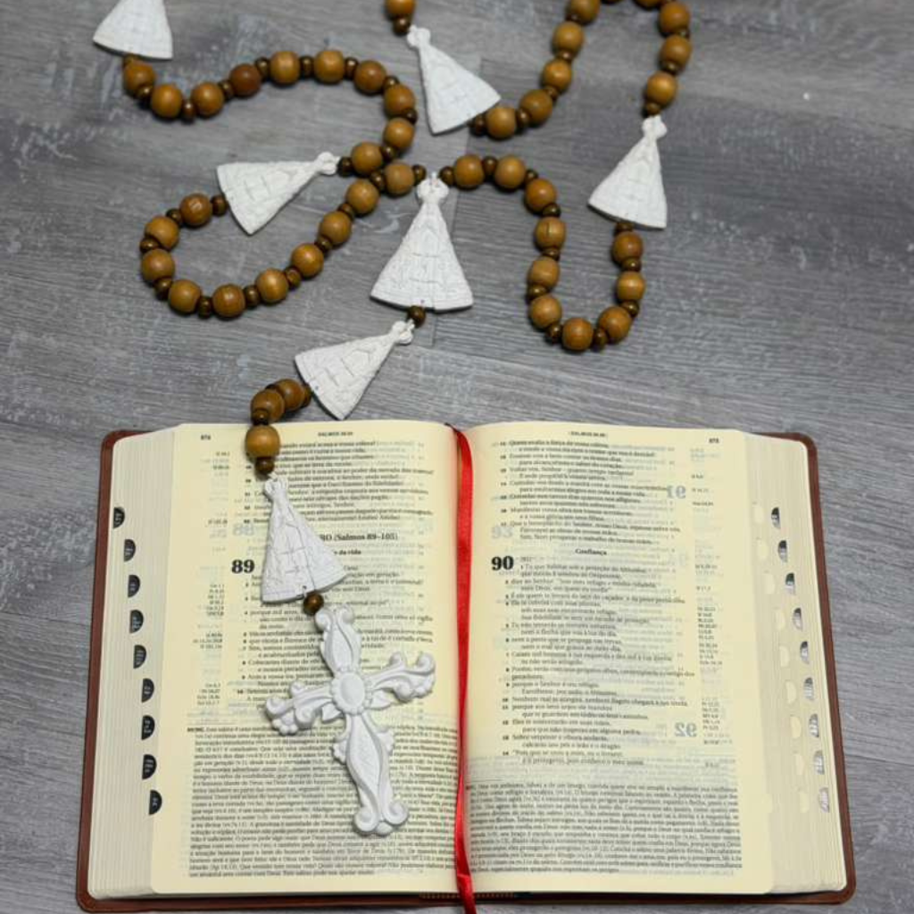 Our Lady of Aparecida Wooden Table Rosary