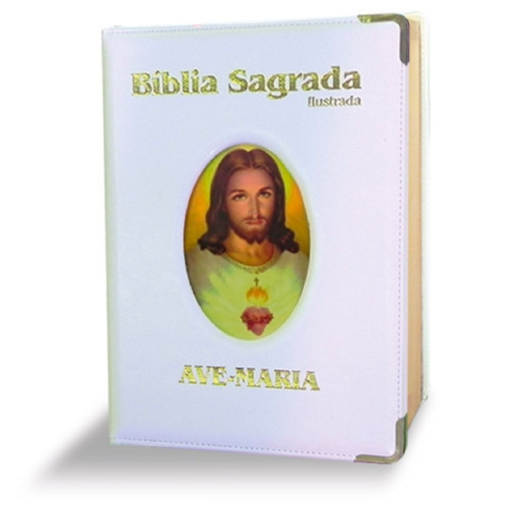 Illustrated Luxury Bible - Large - White