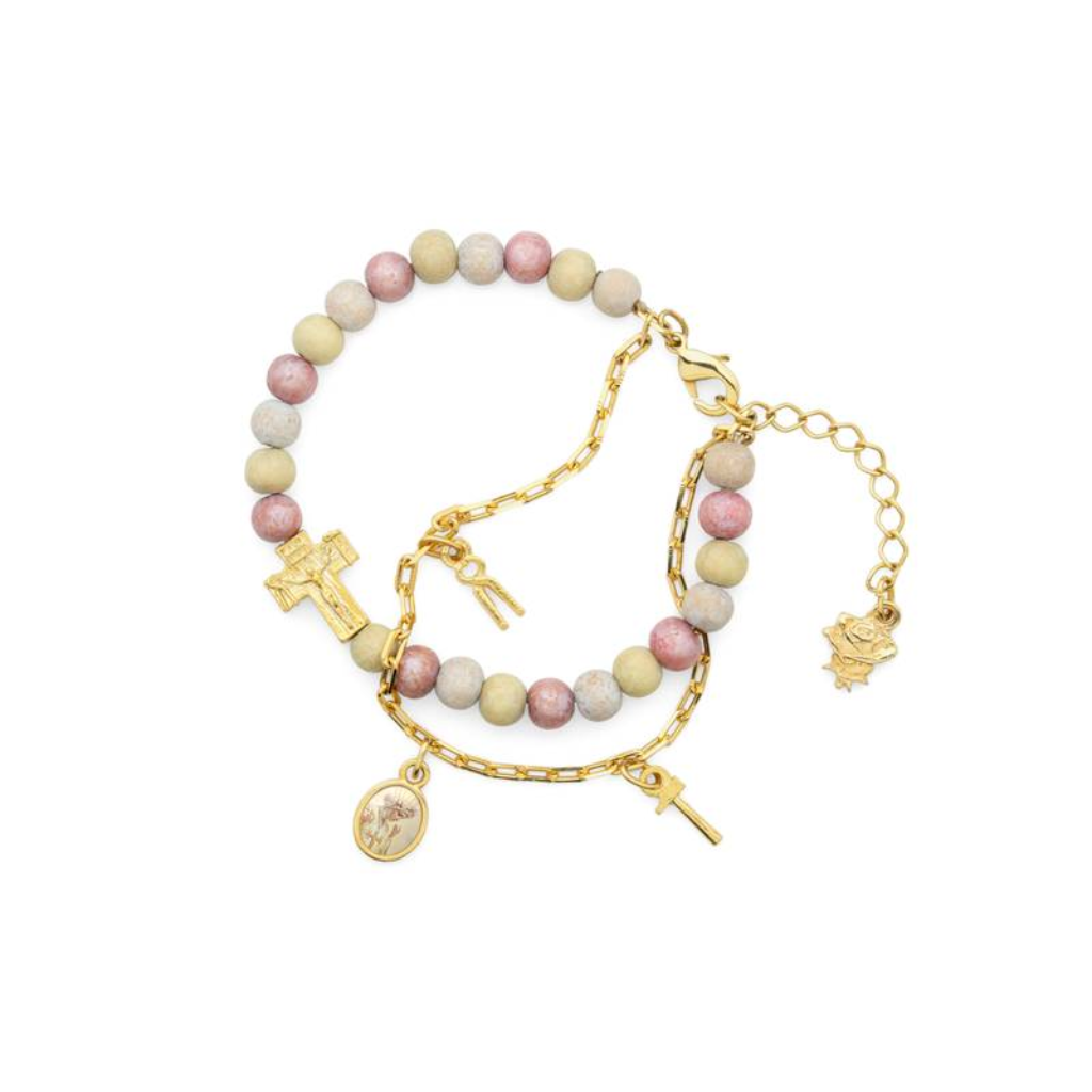 Pulsera Nuestra Señora de La Salette Dorada
