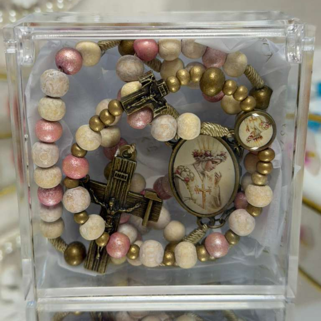 Kit Terço + Pulseira Devocional
