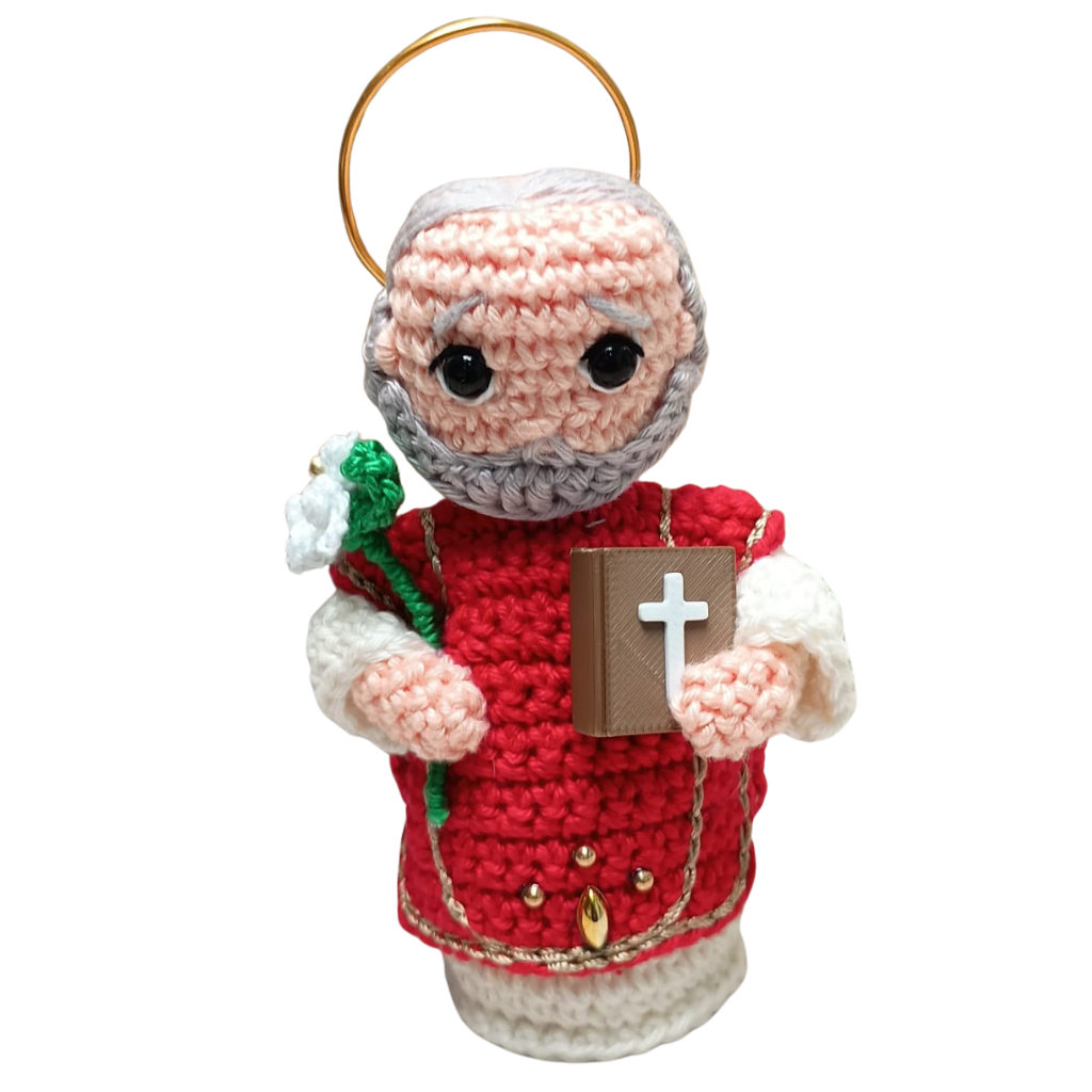 Sao Filipe Neri - 11 cm - croche