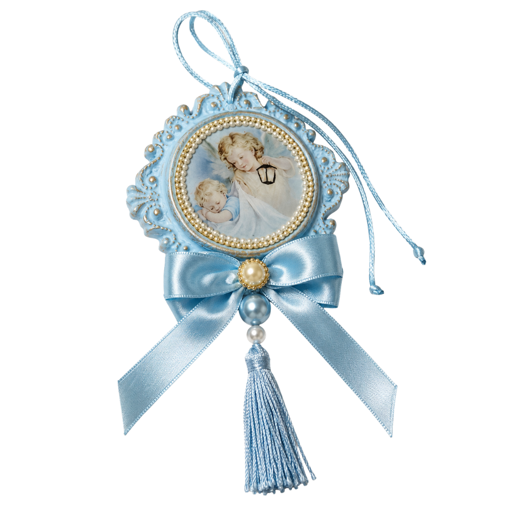 Pingente Santo Anjo Azul - Parede/Porta