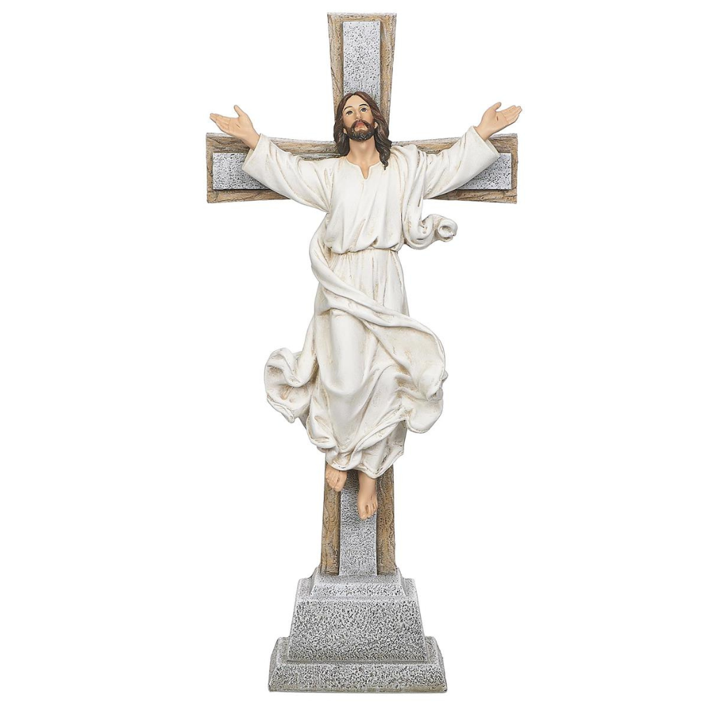 Cristo Ressuscitado na Cruz - 38cm