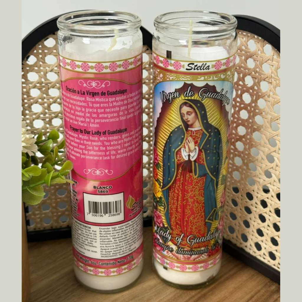 Religious Glass Candle – Prayer and Devotion