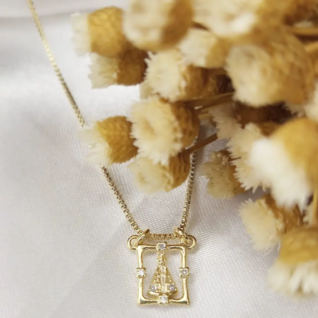 Semi-jewelry Necklace Our Lady of Aparecida