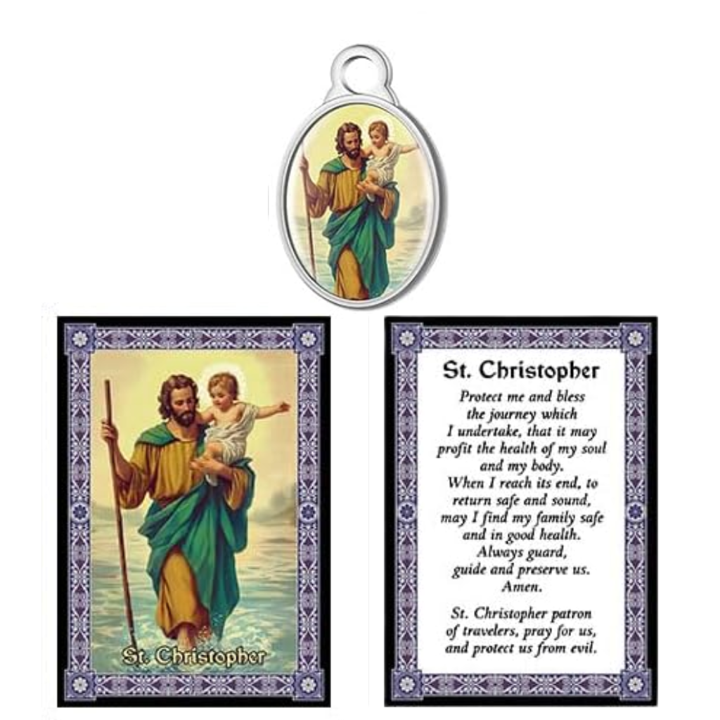 Holy Card with Medal
