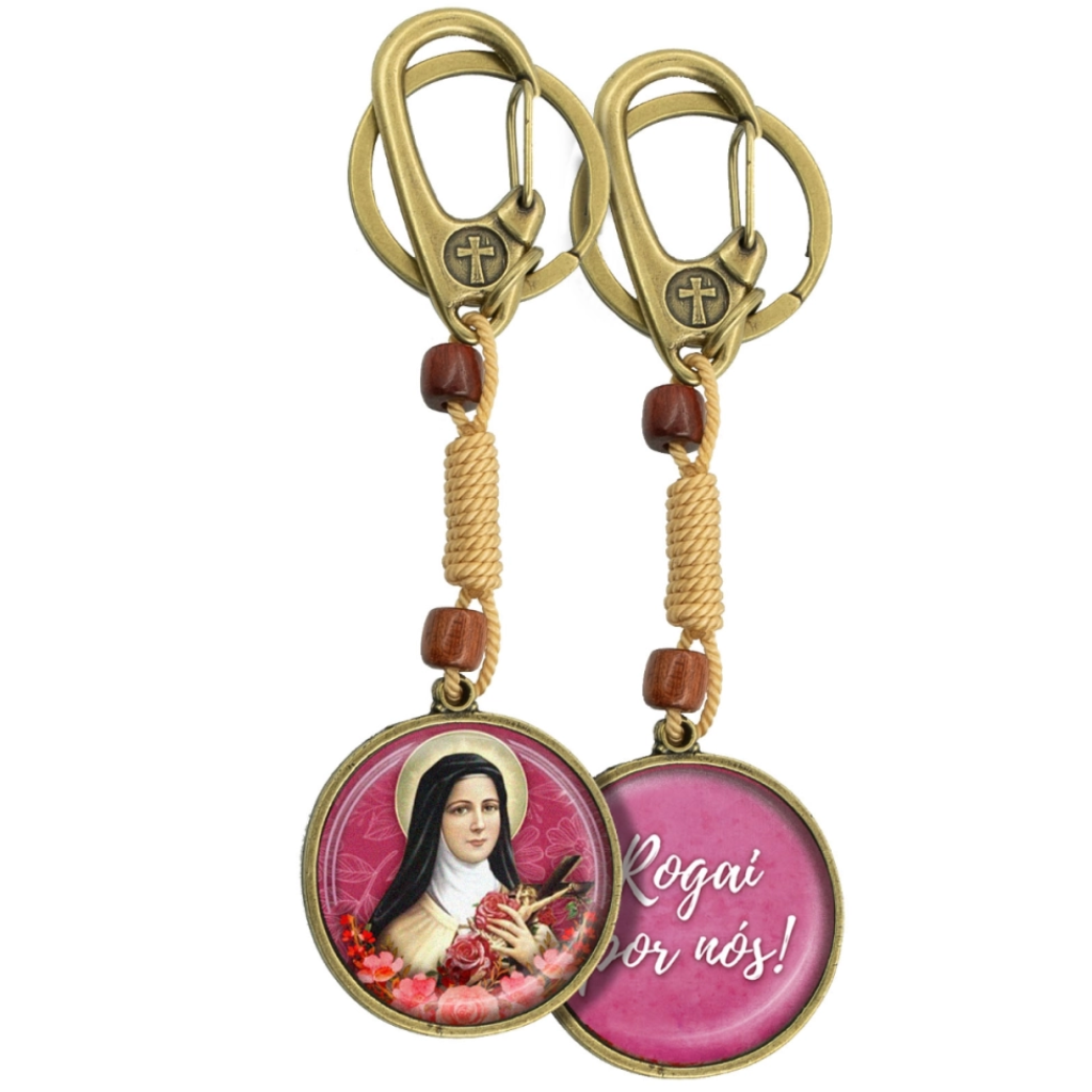 Chaveiro Mosquetão Santa Teresinha