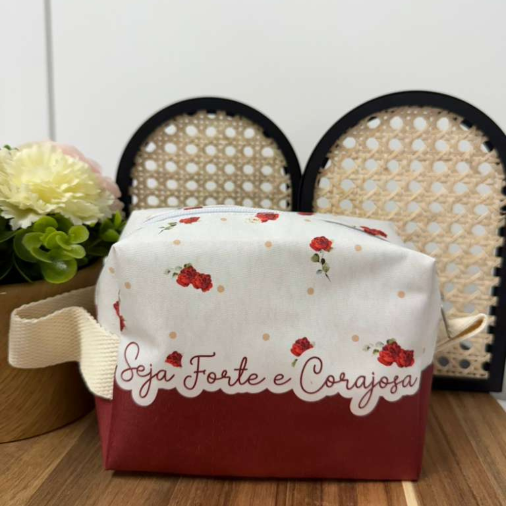 Necessaire Devocional com Estampas Religiosas