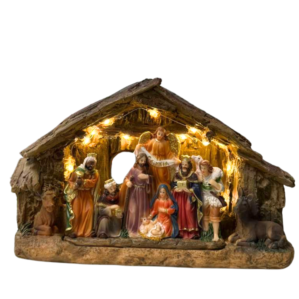 Presépio Completo com Luz