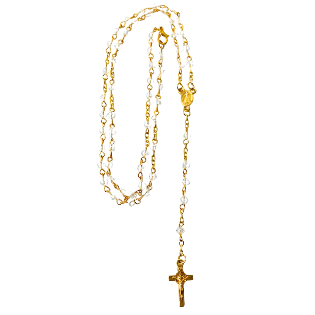 Delicate Rosary with Golden Details