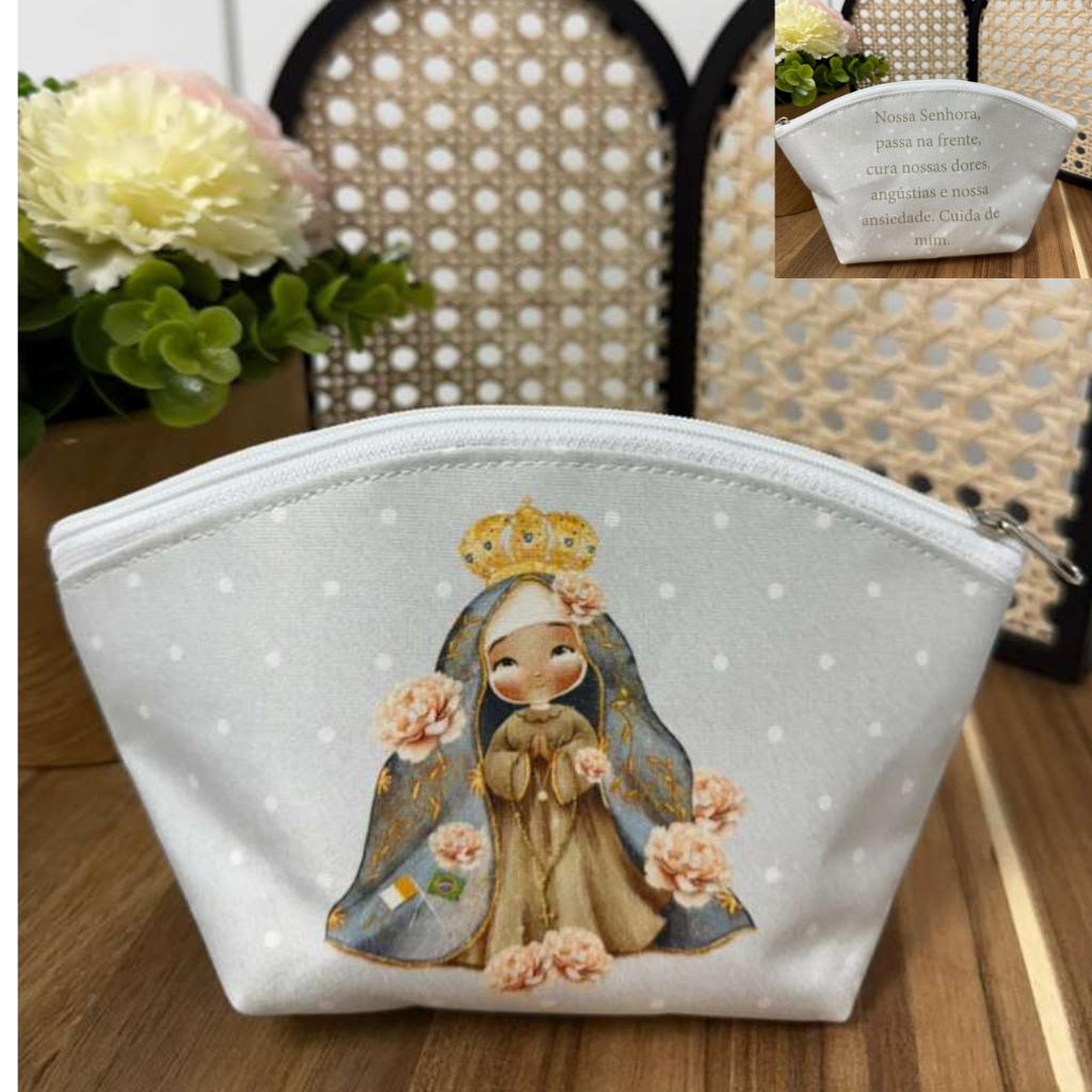 Necessaire Devocional com Estampas Religiosas