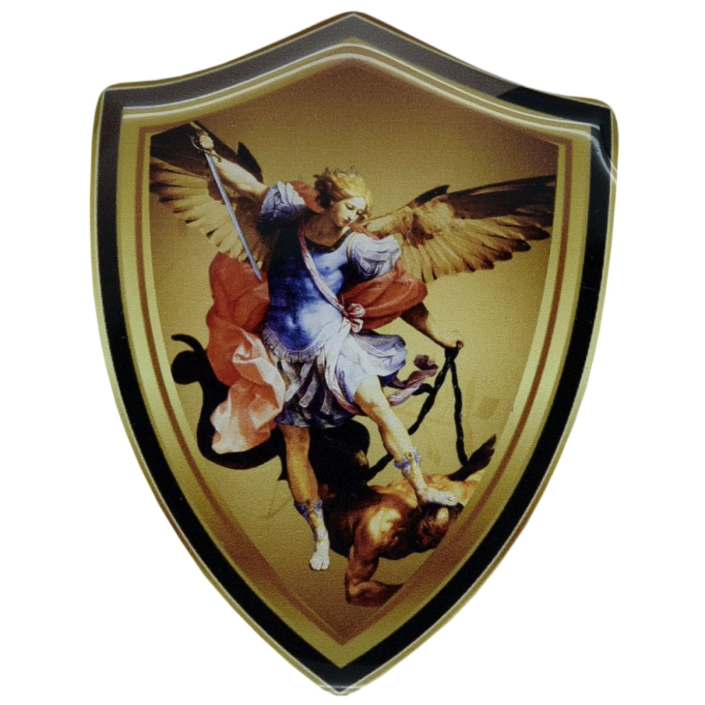 Saint Michael the Archangel Shield Sticker