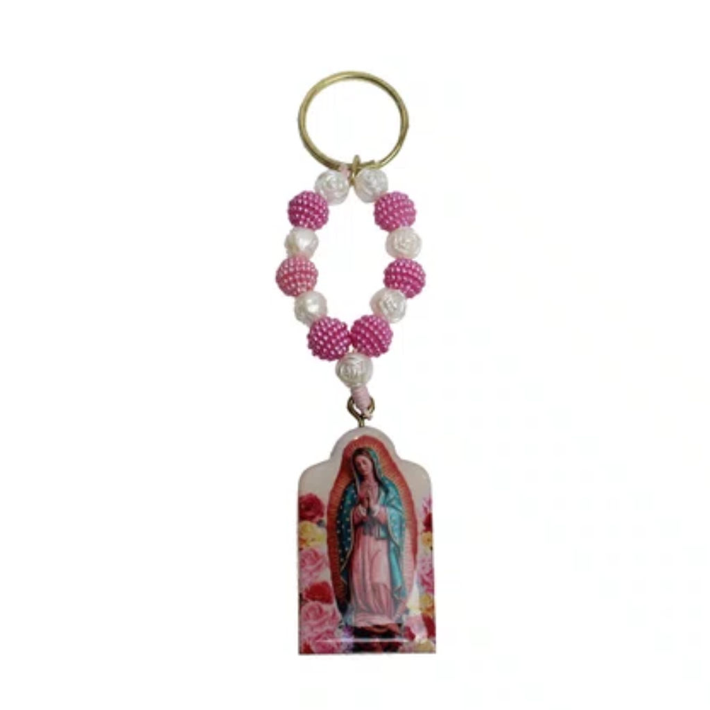 Our Lady of Guadalupe Wooden Key Holder