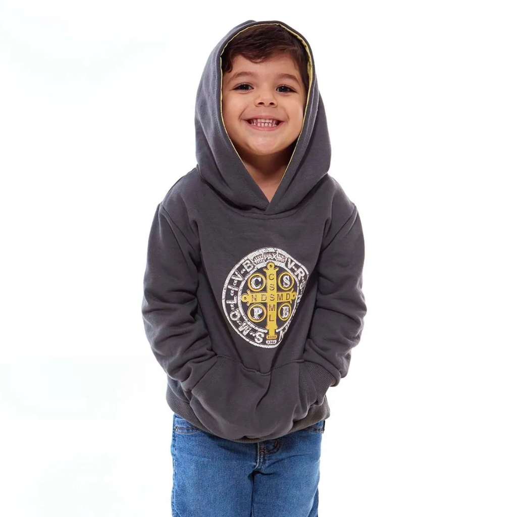 Moletom infantil Medalha de São Bento Unissex