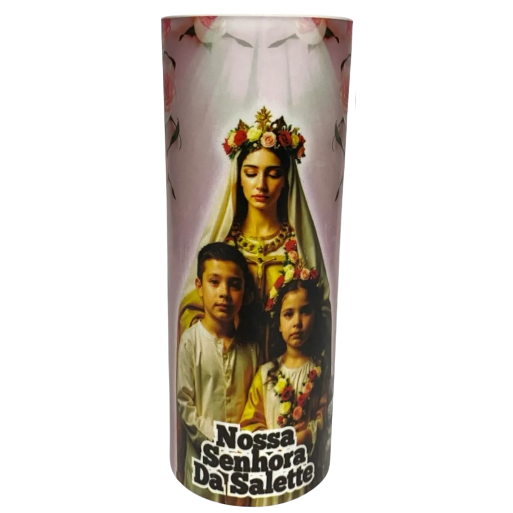 Vela Votiva Efeito Abajur Nossa Senhora Da Salette