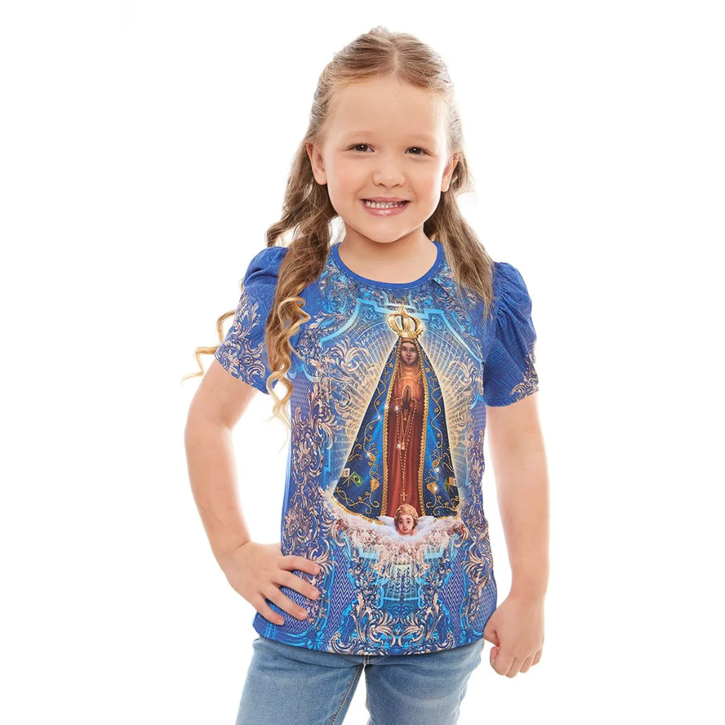 Baby Look Infantil Nossa Senhora Aparecida