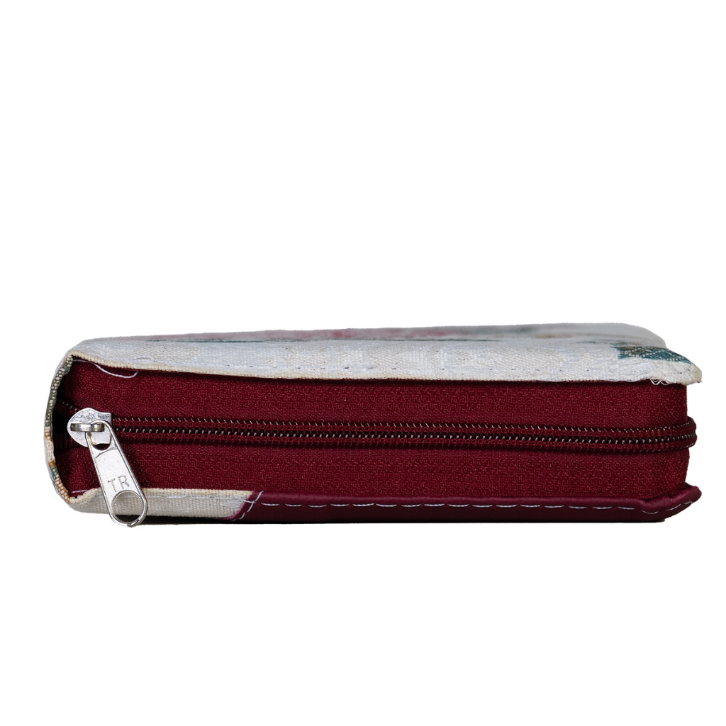 Holy Bible Official CNBB Translation - Luxury with Floral Zipper