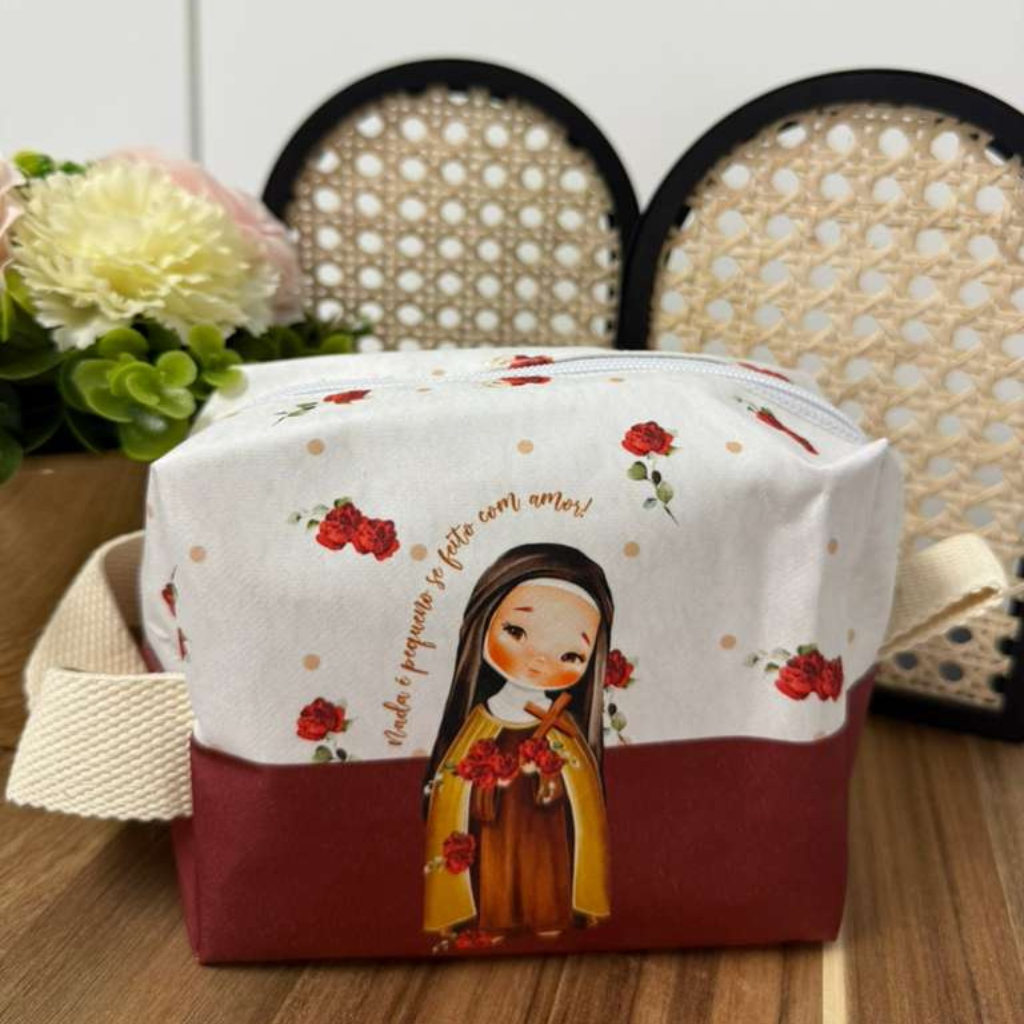 Necessaire Devocional com Estampas Religiosas