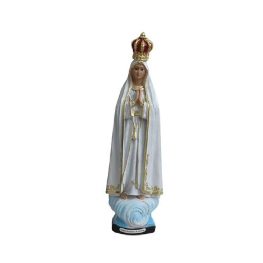 Image of Our Lady of Fatima made of National Resin - 25 cm