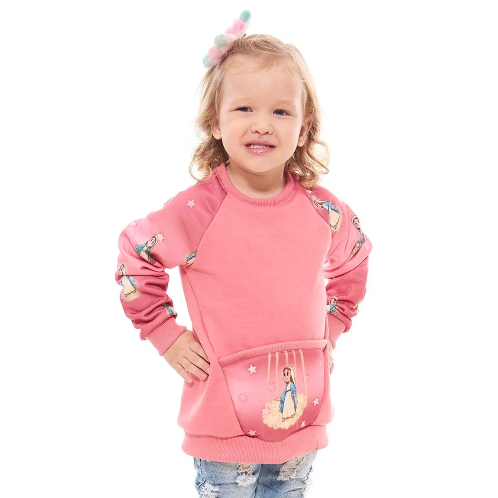 Moletom infantil Feminino Gracinha