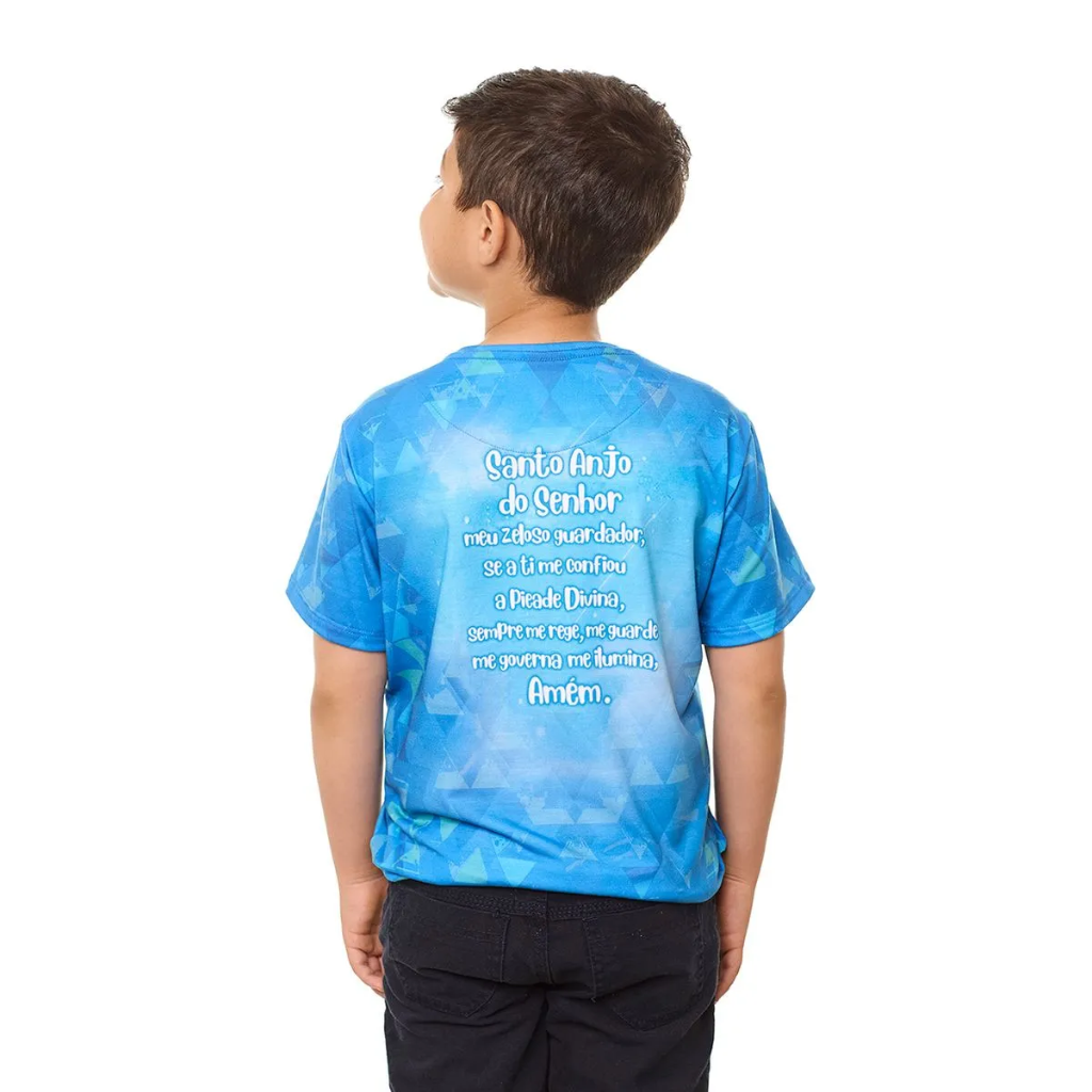 Camiseta infantil anjo da guarda