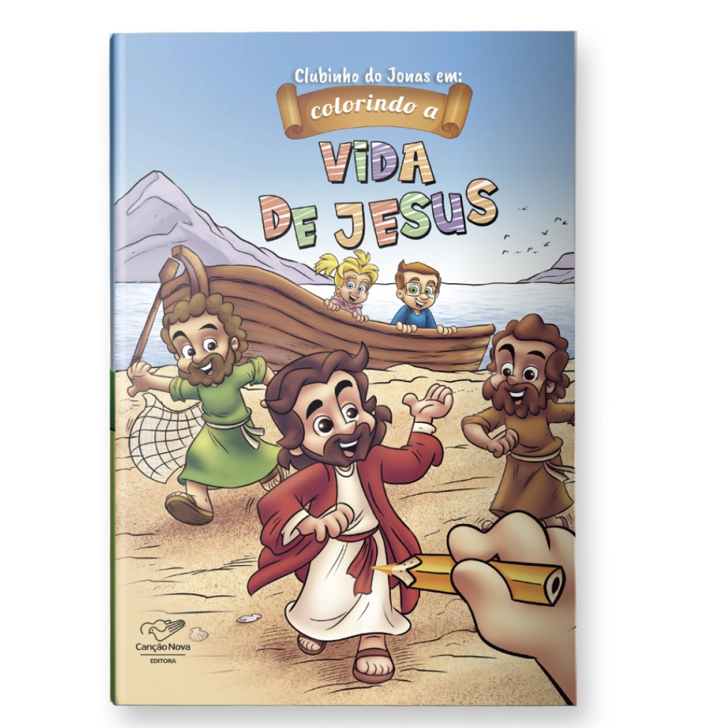 Livro Clubinho do Jonas Em: Colorindo a Vida de Jesus