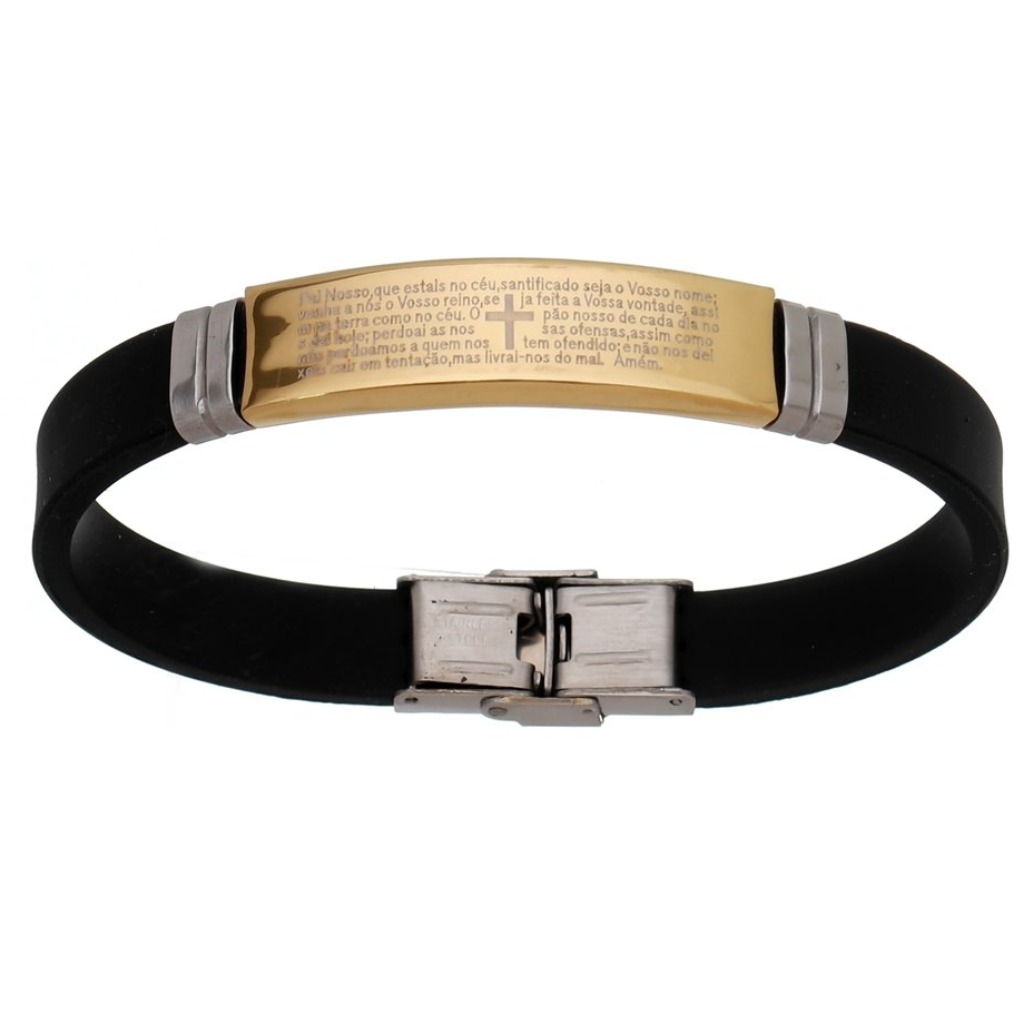 Pulseira Pai Nosso de Silicone