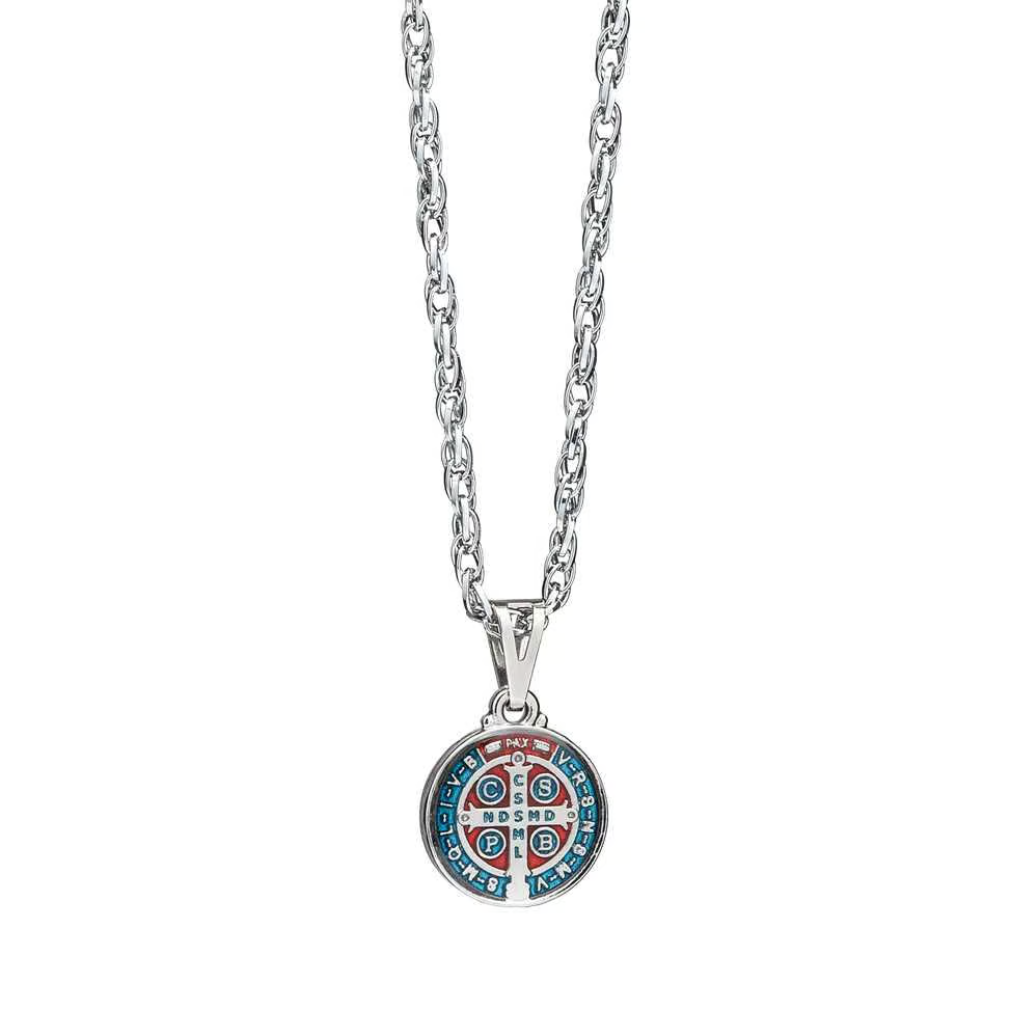 Saint Benedict Necklace Stainless Steel Chain