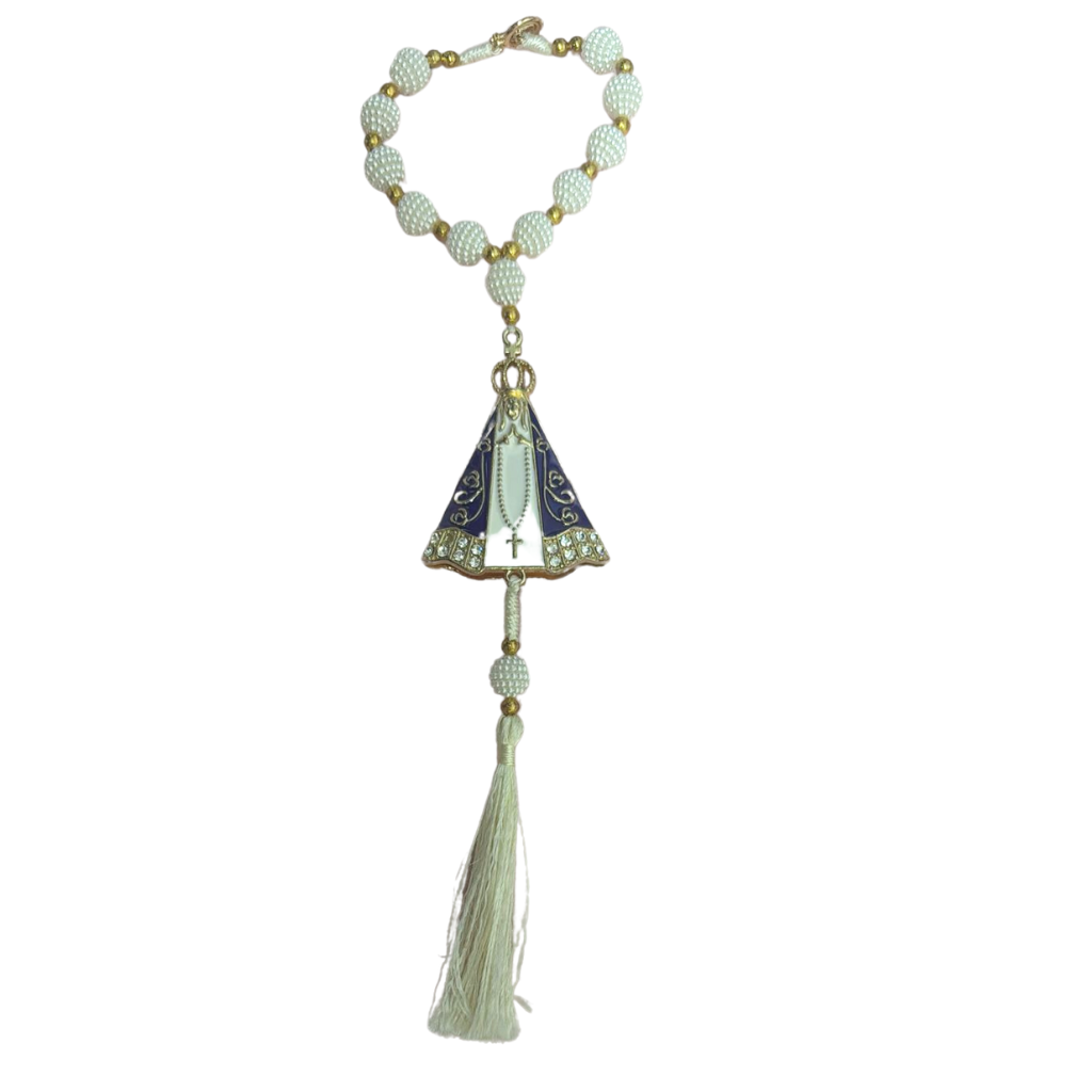 Car Stylized Pearls Our Lady of Aparecida Tenacity