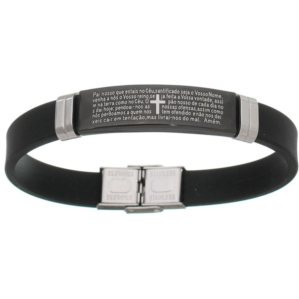 Pulseira Pai Nosso de Silicone