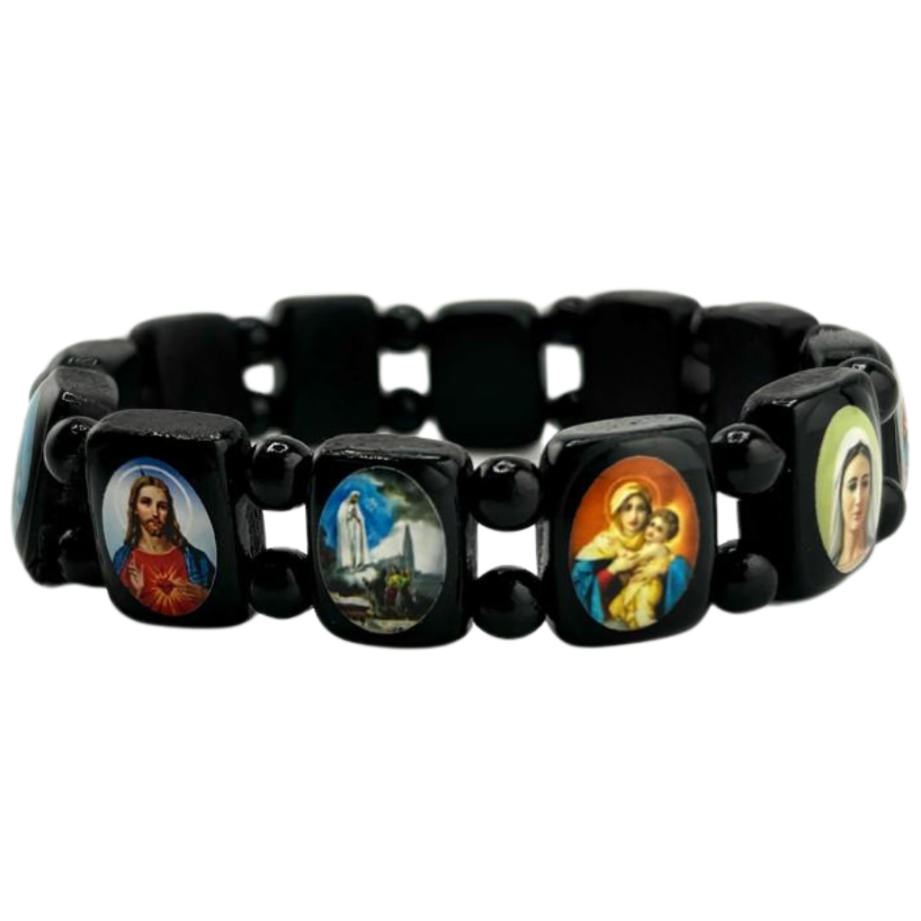 Pulseira Madeira de Jesus com Rosário