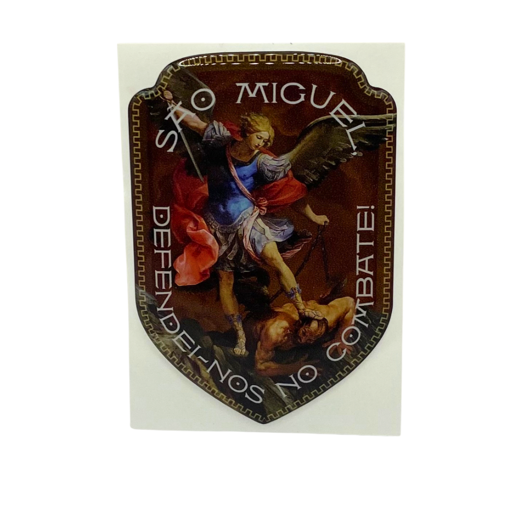 Saint Michael the Archangel Shield Sticker