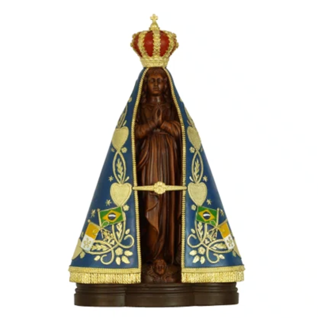 Image of Our Lady of Aparecida made of National Resin - 38 cm