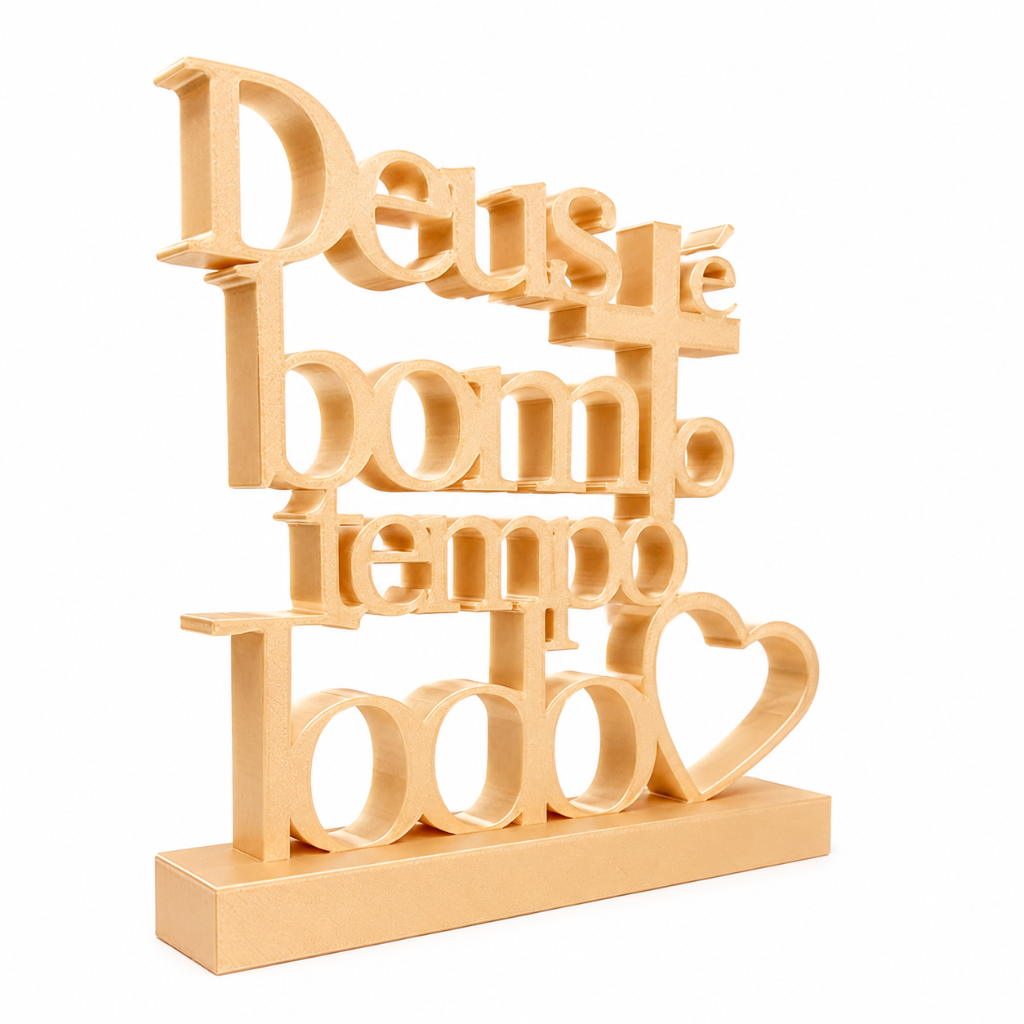 Escultura decorativa Dios es bueno todo el tiempo – 23 cm
