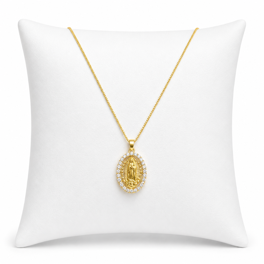 Colar Nossa Senhora de Guadalupe com Strass
