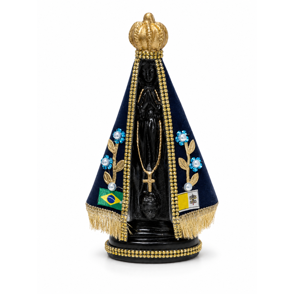Nossa Senhora Aparecida Manto Azul 22 cm