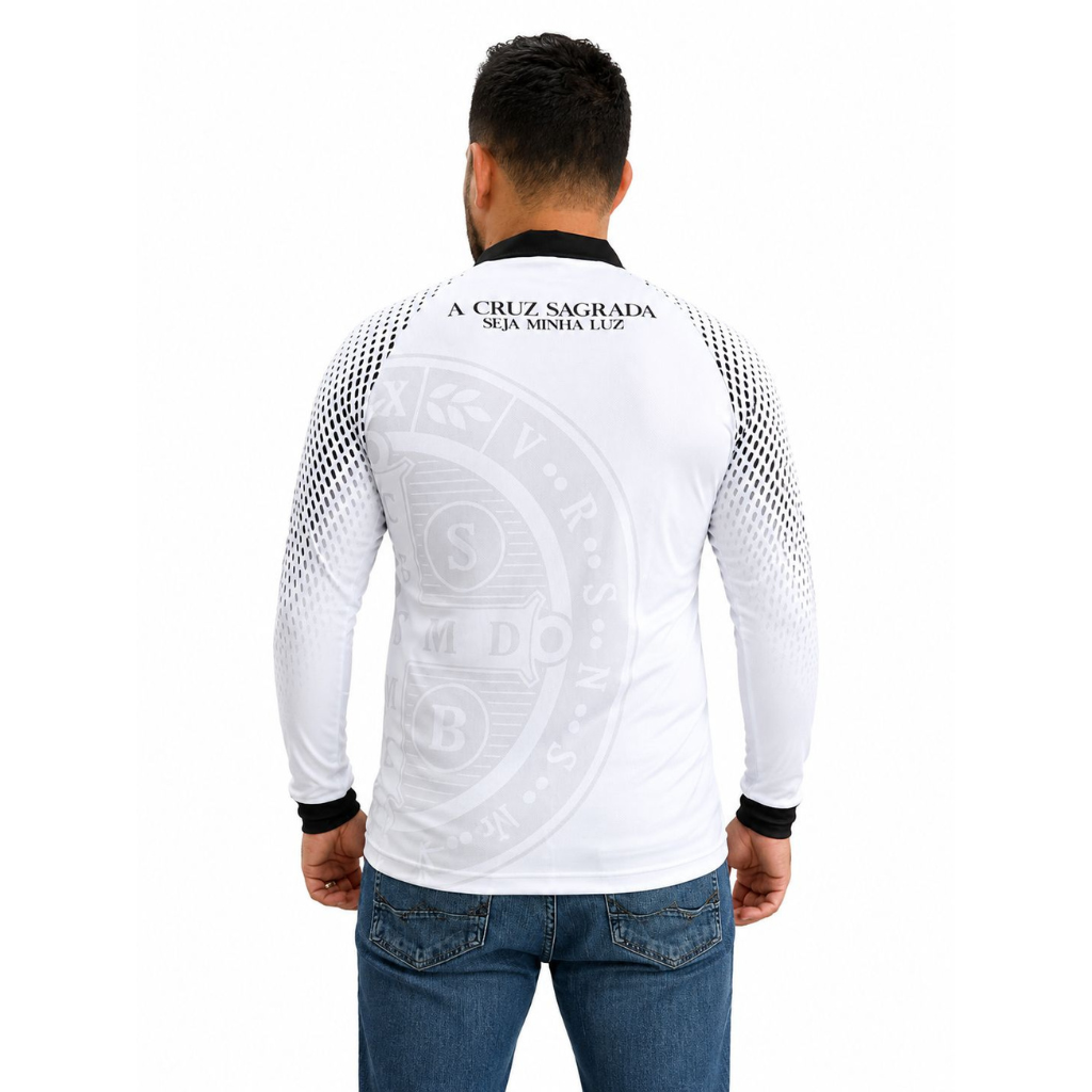 Camiseta Medalha de São Bento - Manga Longa