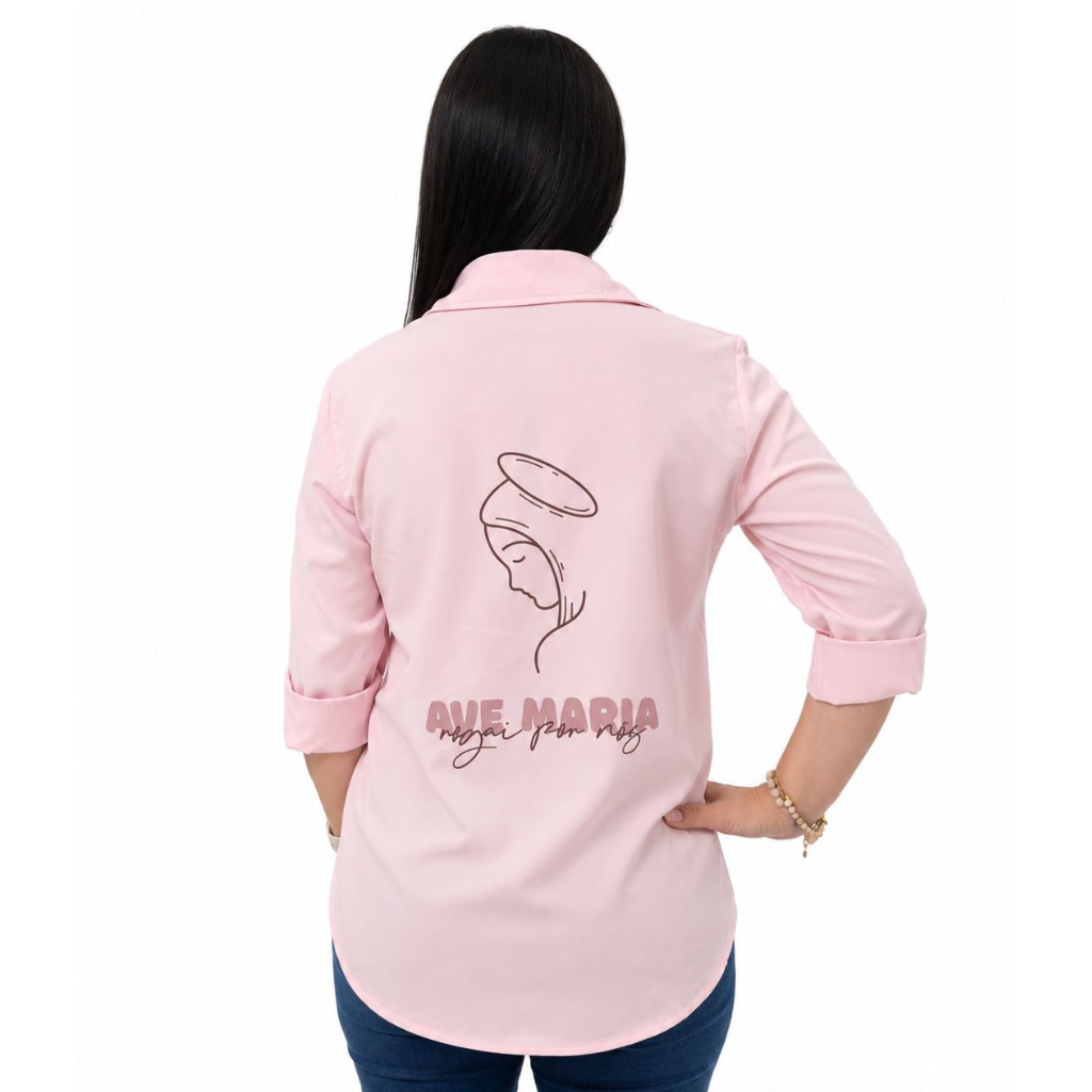 Camisa Ave Maria - Feminia