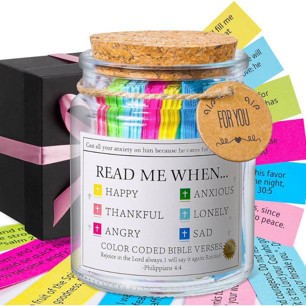 Bible Verse Jar, Read Me When Bible Verses Jar for Daily Encouragement