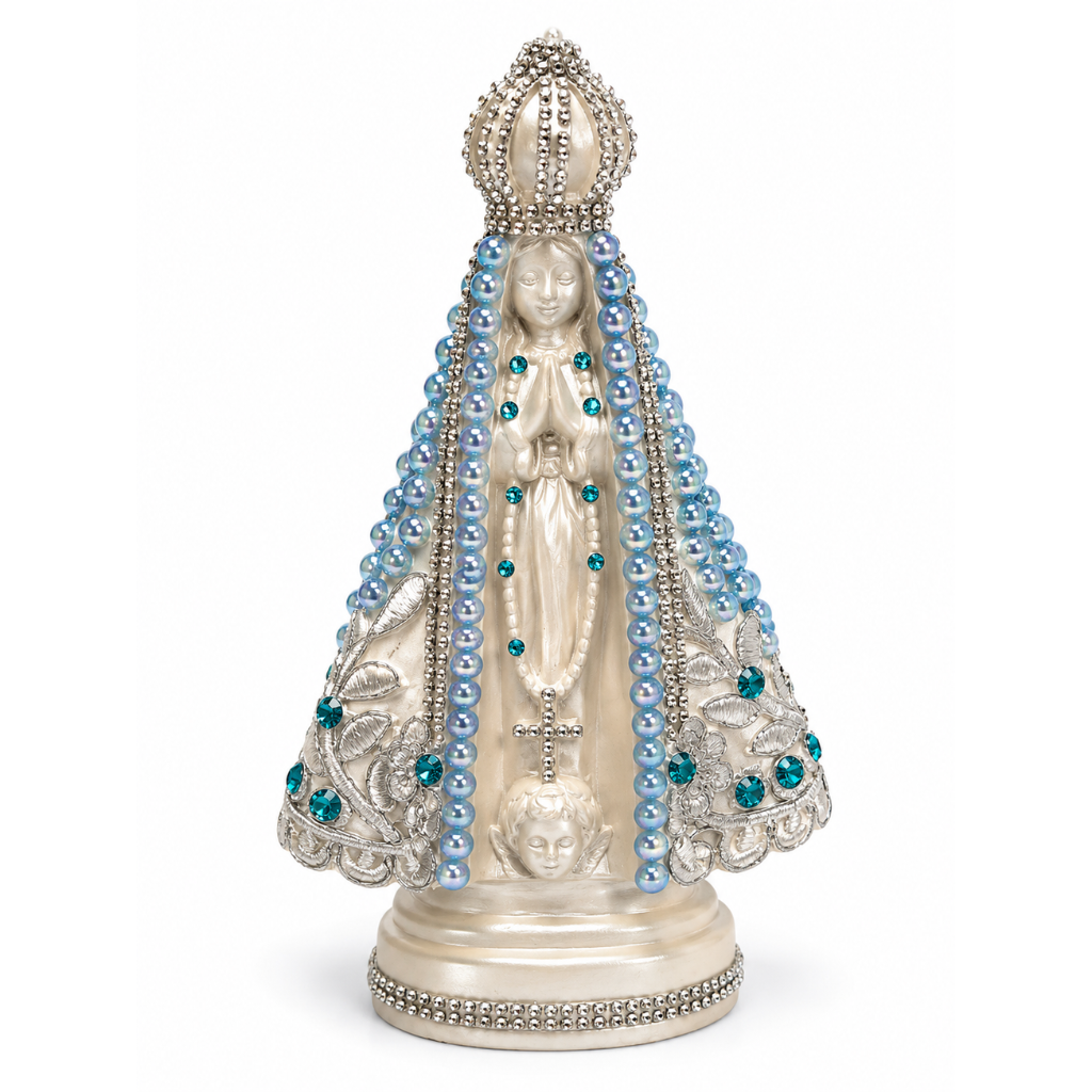 Nossa Senhora Aparecida Perolada 20 cm