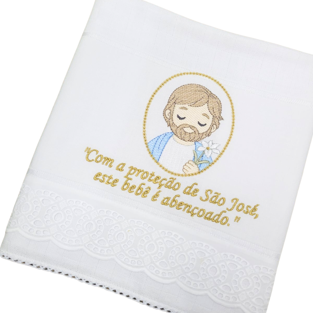 Toalha de Boca Bordada – São José