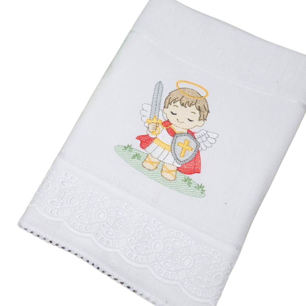 Toalha de Boca – São Miguel | Pequeno Guerreiro de Deus