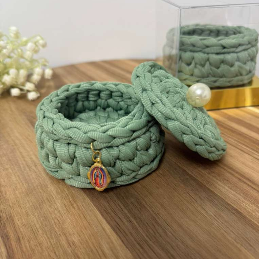 Rosary Holder - Guadalupe (Green) - Crochet